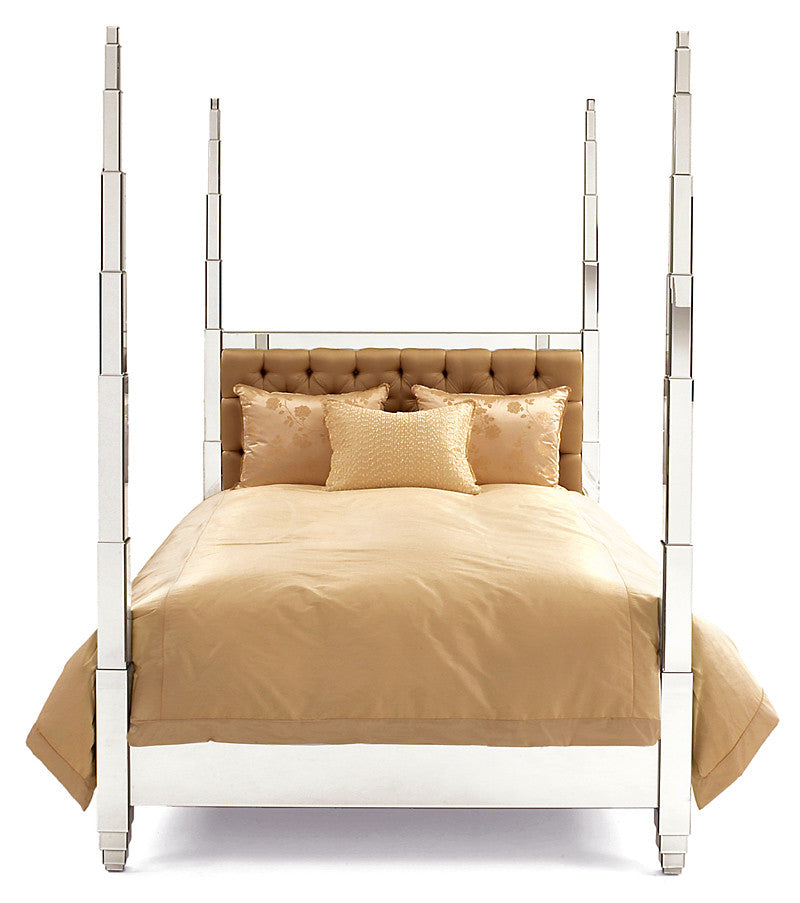 Mirrored Four Poster Bed Luxury Mirrored Furniture Luxury