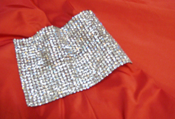 Luxury Throw Pillow, Crystal Chic Bling