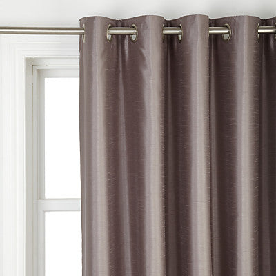 Faux Silk Curtains Blackout lined, grommet headed