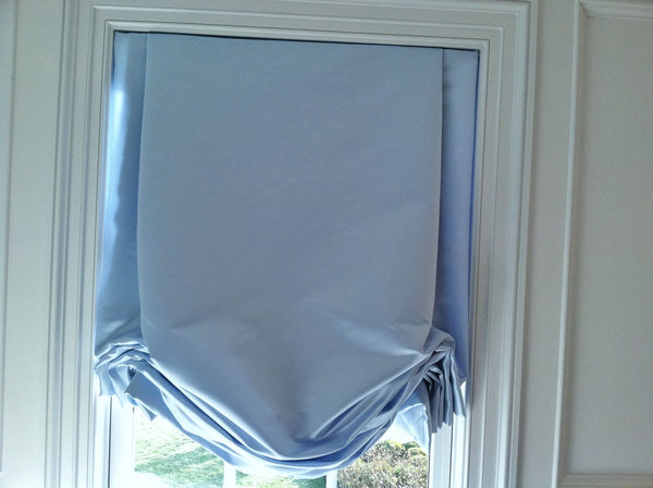 Tailored Balloon Shade / Soft Roman Shade, Silk Duchess