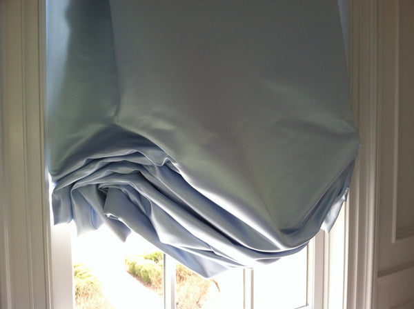Tailored Balloon Shade / Soft Roman Shade, Silk Duchess
