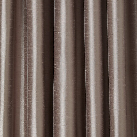 Faux Silk Curtains for Rod Pocket and Ring Clips, Panel 50" wide