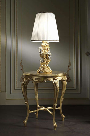 Baroque Lamps Gold Leaf & Silver Leaf Details, High End