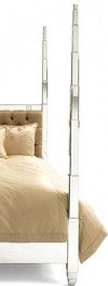 Four Poster Bed - Prism Bed, Mirrored furniture style