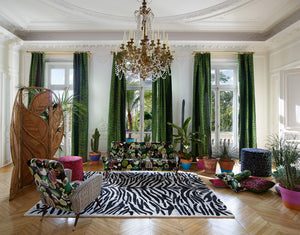 Pantigre Curtains lined and interlined Fabric by Christian Lacroix