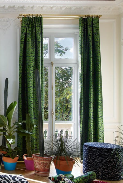 Pantigre Curtains lined and interlined Fabric by Christian Lacroix