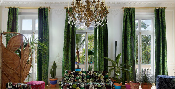 Pantigre Curtains lined and interlined Fabric by Christian Lacroix