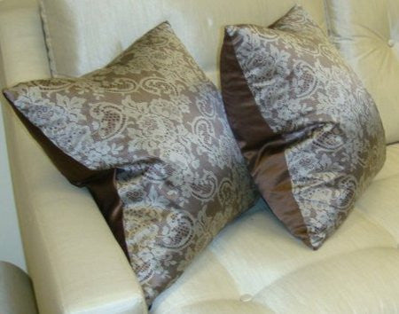Valentino Lace Print Throw Pillow