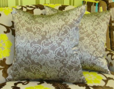 Vintage lace sales throw pillows
