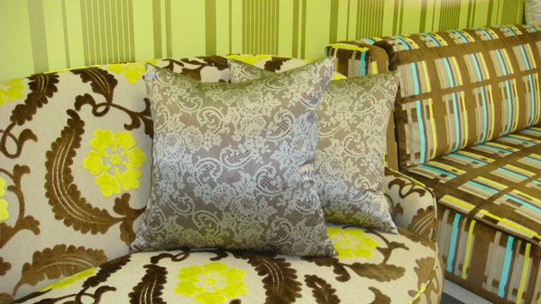 Valentino Lace Print Throw Pillow
