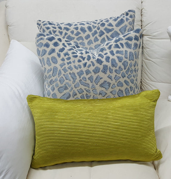 Leopard Couch Pillow, Blue ON SALE