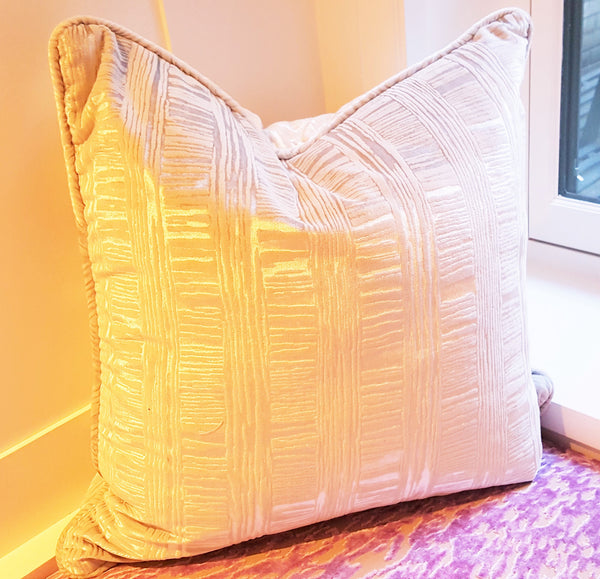 Silver LuxuryThrow Pillow, Caciatta by Stroheim