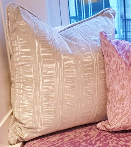 Silver LuxuryThrow Pillow, Caciatta by Stroheim