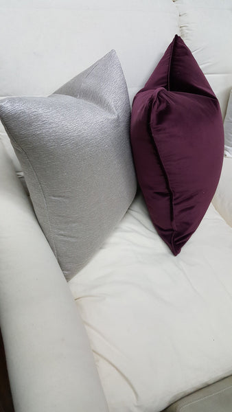 Purple Couch Pillow, Velvet ON SALE