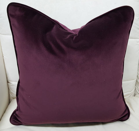 Purple Couch Pillow, Velvet ON SALE