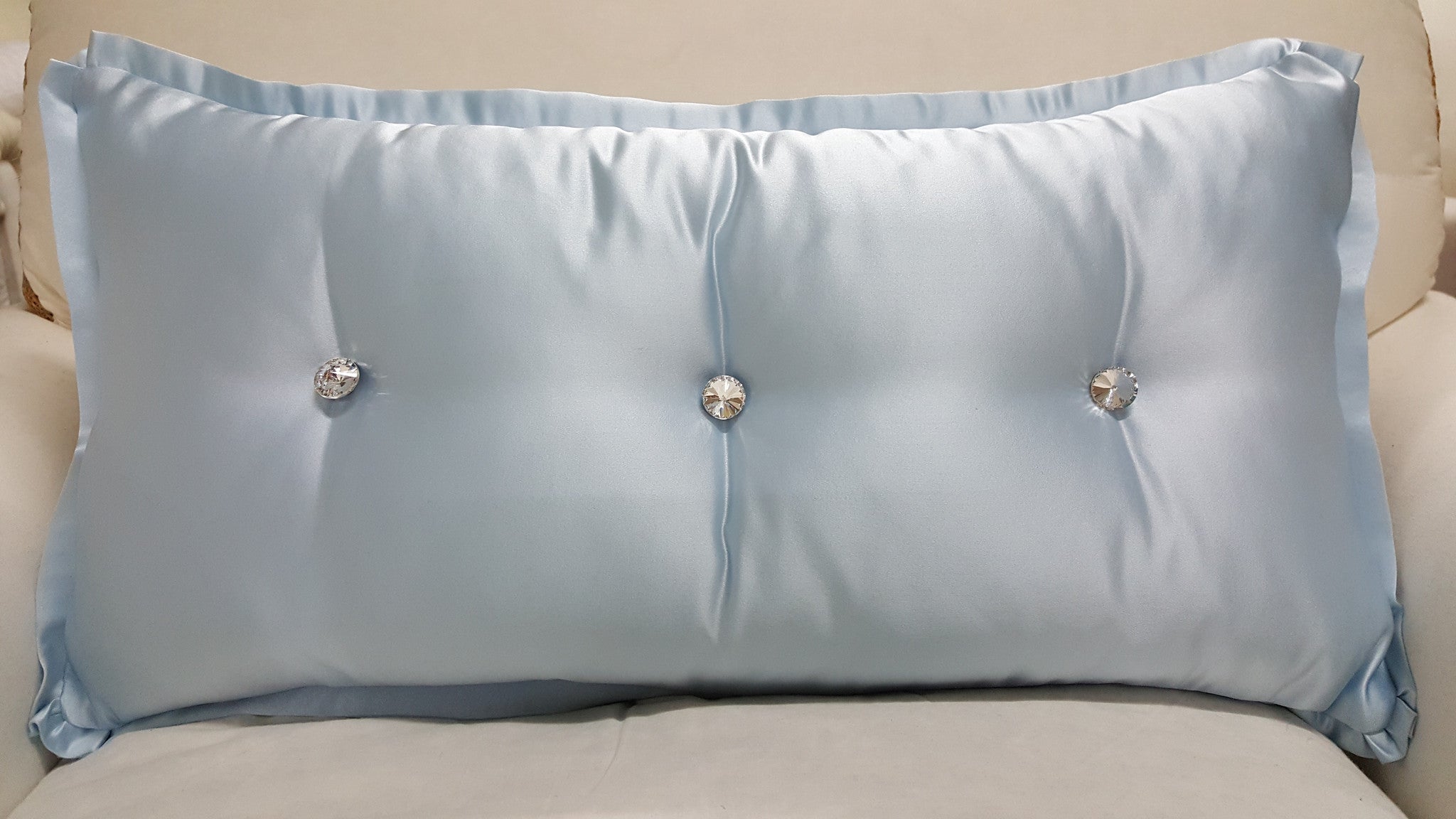 Kim Crystal Throw Pillow, Lumbar Bling Style