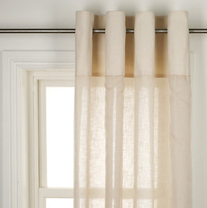 Sheer Curtains, Cream