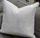 Valentino Metallic Throw Pillow, Fabric by Kravet