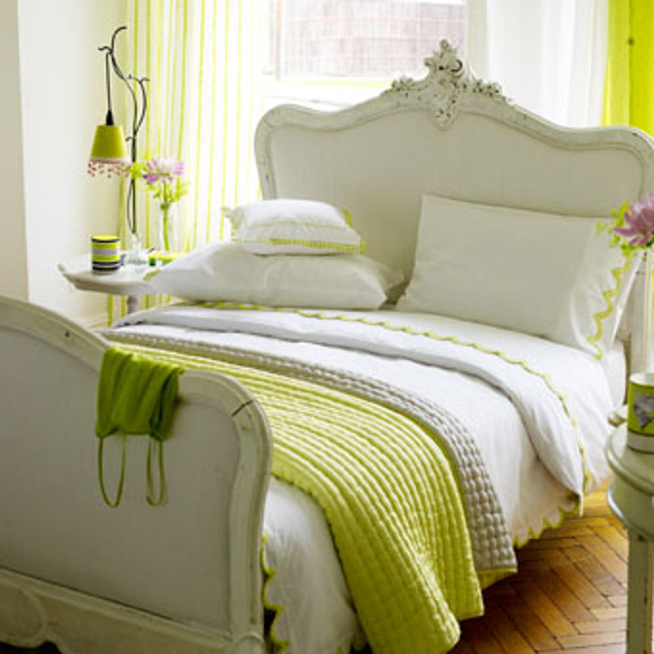 Provincial Bed Frame Antique White