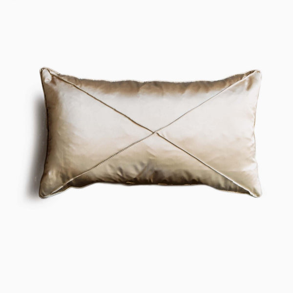 Hampton Pillows, Diagonal, Gold Silk