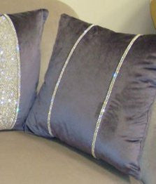 Luxury Throw Pillow, Chelsea Bling Throw pillow