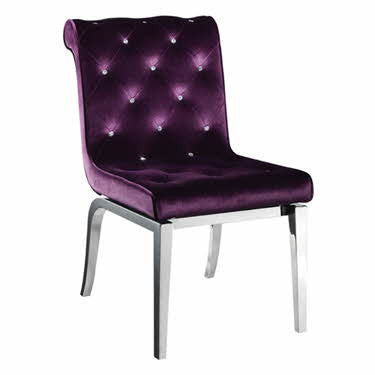 Modern Wing Chair, Velvet Highback Chair