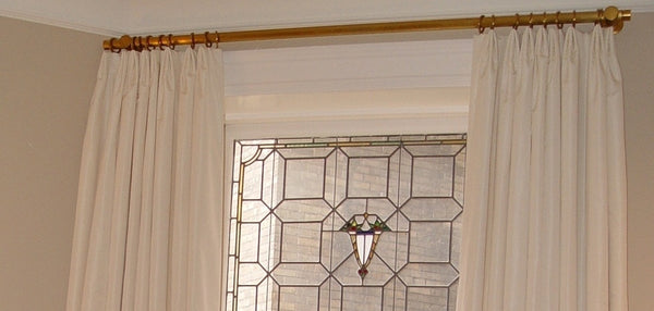 Luxury Silk Curtain on a Decorative Pole