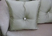 Carnaby Street Throw Pillow, Grey/Silver Silk