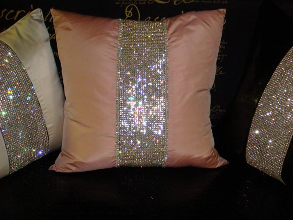 Luxury Throw Pillow,  Belgravia Diamante Bling