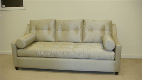 South Molton Sofa in silver fabric