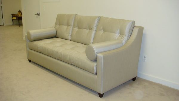 South Molton Sofa in silver fabric