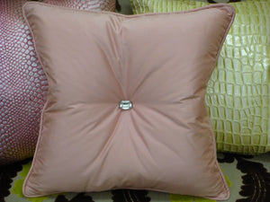 Luxury Throw Pillow, Crystal Chic Bling