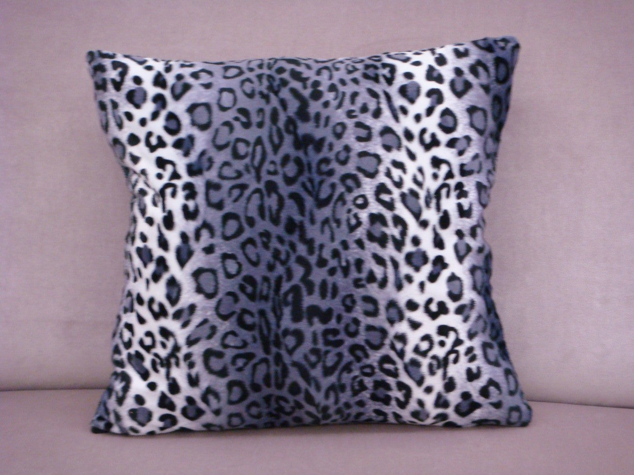 Animal Print Throw Pillow, Cheetah Print, Mauve & White