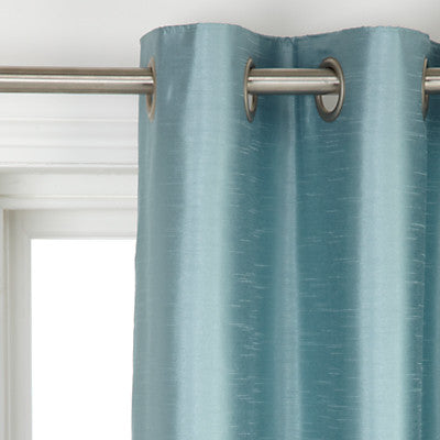 Faux Silk Curtains Blackout lined, grommet headed