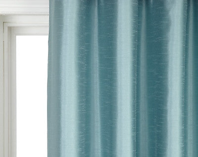 Faux Silk Curtains for Rod Pocket and Ring Clips, Panel 77" wide