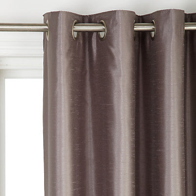 Faux Silk Curtains Blackout lined, grommet headed