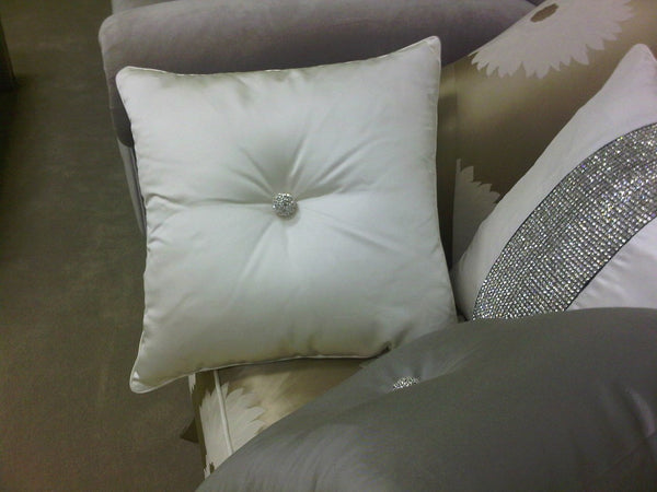 Crystal Chic Throw Pillow, Diamante Collection