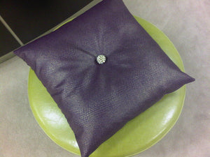 Luxury Throw Pillow, Carnaby Street Bling Purple & Gold