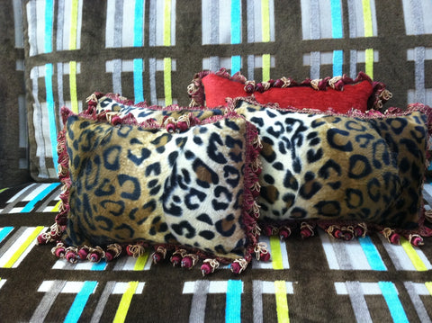 Cheetah Boudoir Pillow, Lumbar