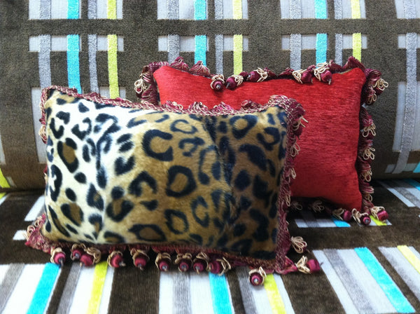 Cheetah Boudoir Pillow, Lumbar