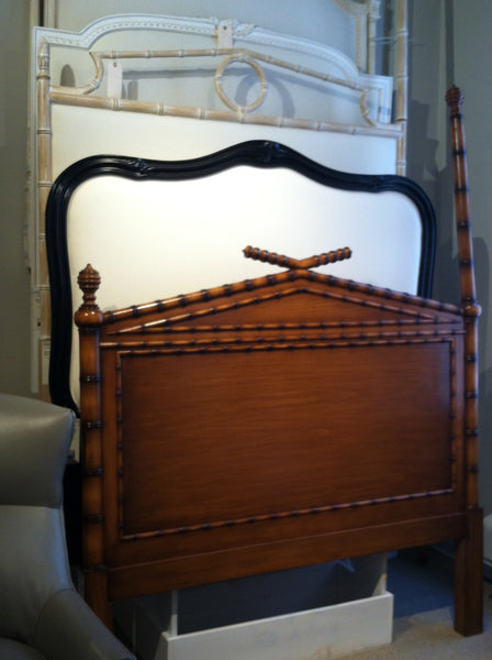 Headboard with two Post, Bamboo Style Headboard