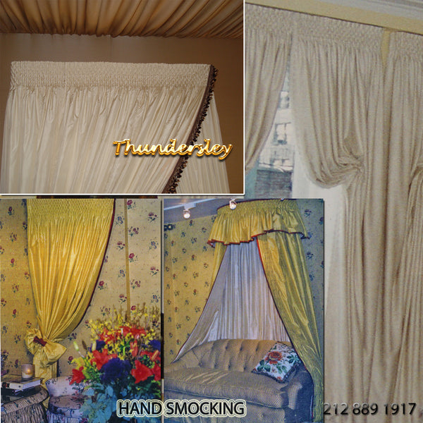 Smocked Curtains, Italian Strung Style