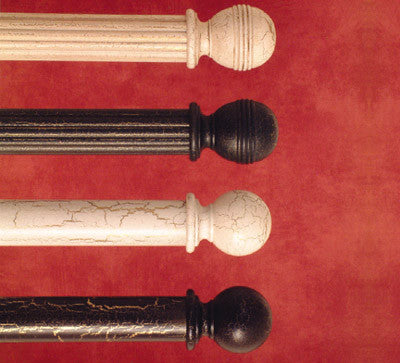 Wood Poles & Finials....Traditional Collection by H & H Gold & Silver