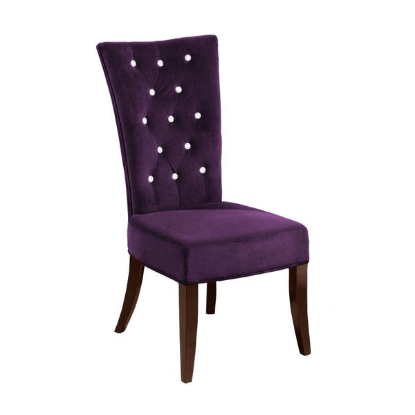 Modern Wing Chair, Velvet Highback Chair